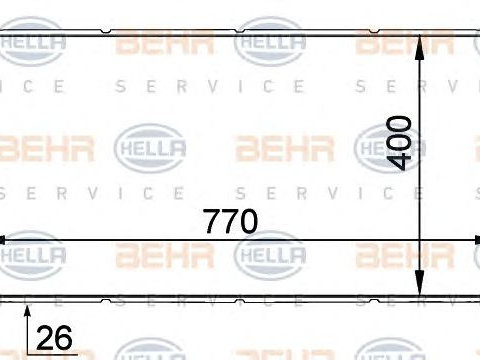 Radiator racire motor FORD TRANSIT 2,0D-2,4D 00-06 - Cod intern: W20151694 - LIVRARE DIN STOC in 24 ore!!!