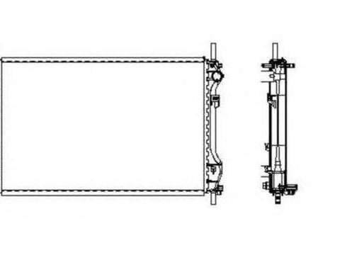 Radiator, racire motor FORD TRANSIT platou / sasiu (FM_ _, FN_ _) (2000 - 2006) NRF 509696