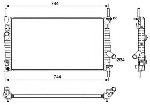 Radiator racire motor FORD TRANSIT Van (E_ _) - Co