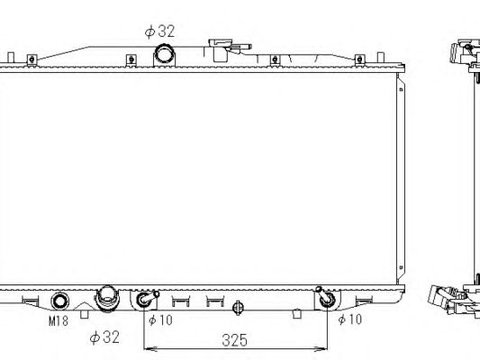 Radiator racire motor HONDA ACCORD 2,0 03-08 - Cod intern: W20090285 - LIVRARE DIN STOC in 24 ore!!!