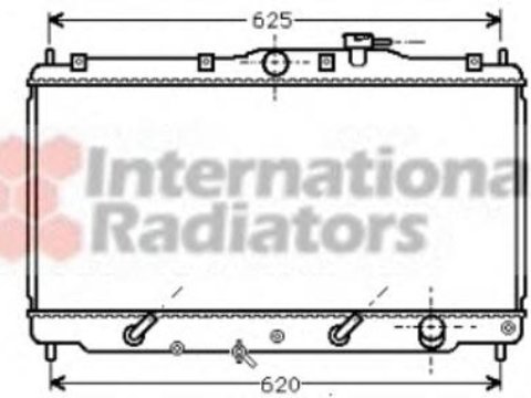 Radiator, racire motor HONDA ACCORD Mk IV (CB), HONDA ACCORD Mk IV combi (CB), ROVER 600 (RH) - VAN WEZEL 25002011