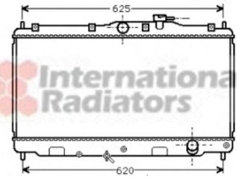 Radiator, racire motor HONDA ACCORD Mk IV (CB), HONDA ACCORD Mk V (CC, CD), HONDA ACCORD Mk IV combi (CB) - VAN WEZEL 25002016