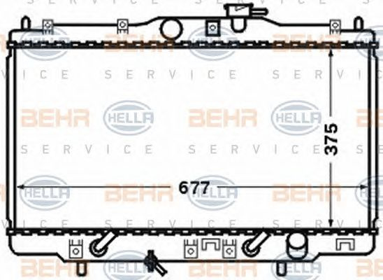 Radiator racire motor HONDA ACCORD Mk VII (CG, CK) - Cod intern: W20090140 - LIVRARE DIN STOC in 24 ore!!!