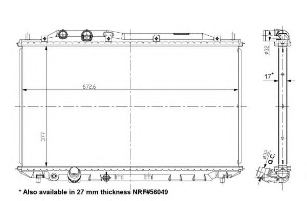 Radiator racire motor HONDA CIVIC VIII Hatchback (FN, FK) - Cod intern: W20090771 - LIVRARE DIN STOC in 24 ore!!!