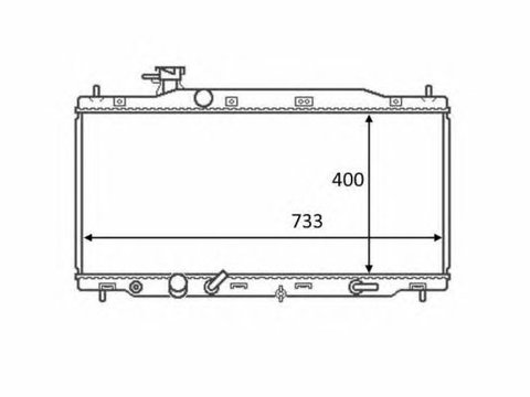 Radiator racire motor HONDA CR-V 2,0 06- - Cod intern: W20090979 - LIVRARE DIN STOC in 24 ore!!!