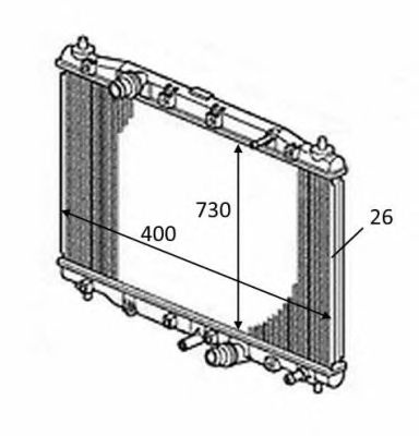 Radiator racire motor HONDA CR-V Mk III (RE) - Cod intern: W20090980 - LIVRARE DIN STOC in 24 ore!!!