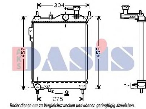 Radiator, racire motor HYUNDAI CLICK (TB) - AKS DASIS 510026N