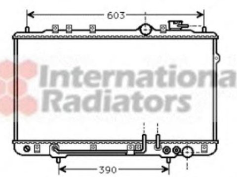 Radiator, racire motor HYUNDAI LANTRA (J-1) - VAN WEZEL 82002023