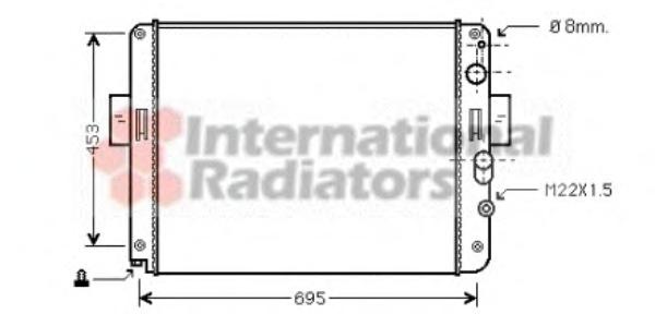 Radiator, racire motor IVECO DAILY II platou / sasiu, IVECO DAILY II bus, IVECO DAILY II caroserie inchisa/combi - VAN WEZEL 28002061