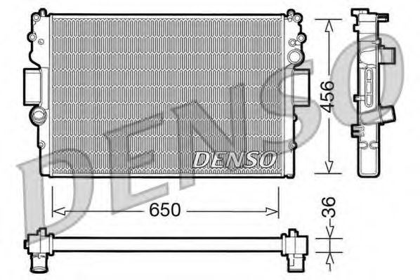 Radiator, racire motor IVECO DAILY III caroserie inchisa/combi (1997 - 2007) DENSO DRM12007