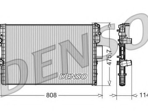 Radiator, racire motor IVECO DAILY IV autobasculanta (2006 - 2011) DENSO DRM12010