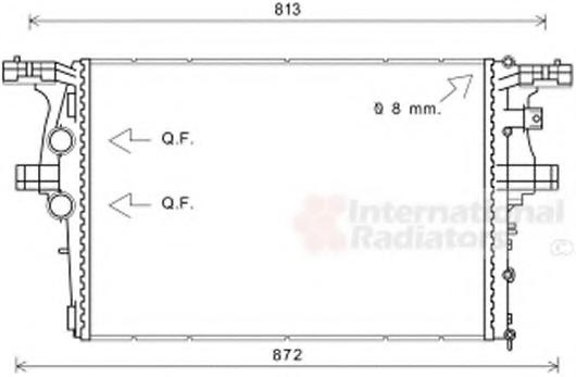 Radiator, racire motor IVECO DAILY V platou / sasiu, IVECO DAILY V autobasculanta, IVECO DAILY V caroserie inchisa/combi - VAN WEZEL 28002126