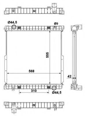 Radiator, racire motor IVECO EuroCargo (1991 - 2011) NRF 58377