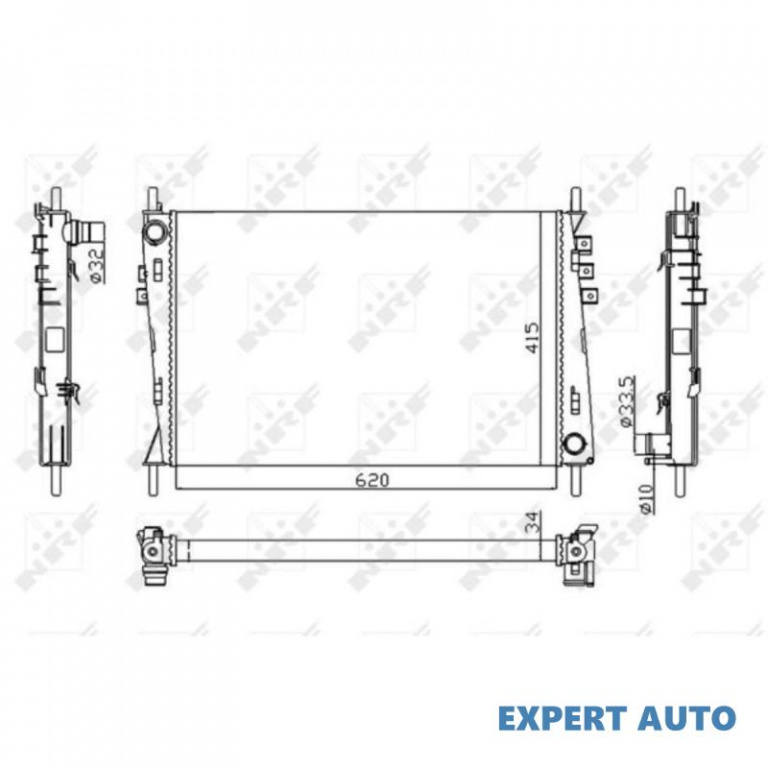 Radiator, racire motor Jaguar X-TYPE (CF1) 2001-20