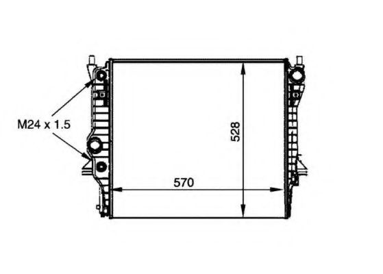 Radiator, racire motor JAGUAR XF (CC9) (2008 - 2015) NRF 53805 piesa NOUA