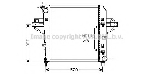 Radiator racire motor # JE2043 # AVA QUALITY COOLING