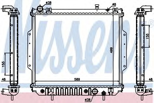 Radiator, racire motor JEEP GRAND CHEROKEE II (WJ, WG) (1998 - 2005) NISSENS 61020A piesa NOUA