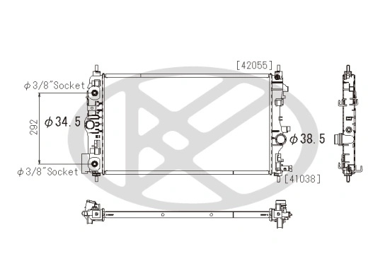 Radiator racire motor KOYORAD OPEL ZAFIRA TOURER C (P12) 2011-2016 - PL462708