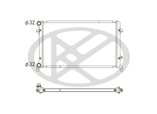 Radiator racire motor KOYORAD VW CADDY IV Autoutilitară/limuzină spațioasă (SAA, SAH) 2015-2020 - PL452657