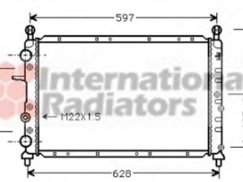 Radiator, racire motor LANCIA DEDRA (835), LANCIA DELTA Mk II (836), ALFA ROMEO 145 (930) - VAN WEZEL 17002066