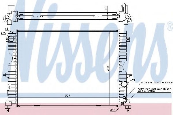 Radiator, racire motor LAND ROVER DISCOVERY II (LJ