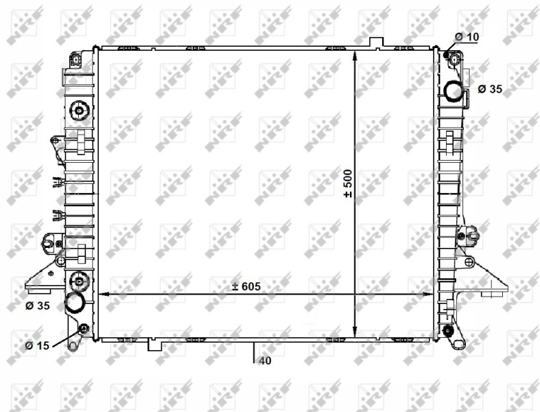 Radiator racire motor # Land rover Lr3 2004 2005 2006 2007 2008 2009 # 58463 # NRF