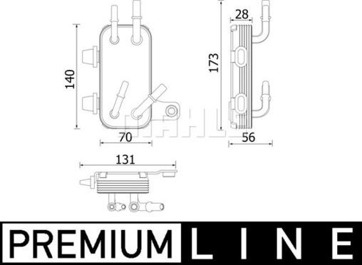 Radiator, racire motor LAND ROVER RANGE ROVER III (L322) MAHLE CR 2200 000P