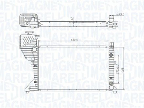 Radiator, racire motor MAGNETI MARELLI 350213177500