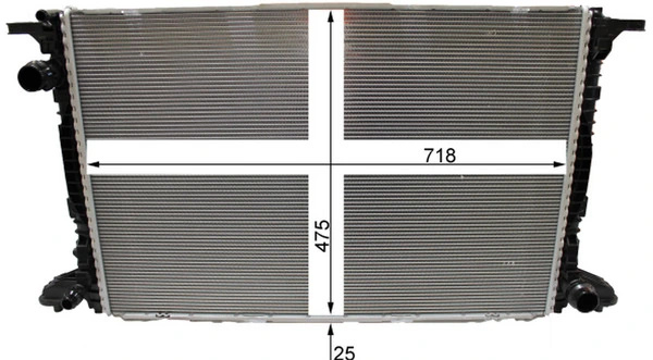 Radiator racire motor MAHLE AUDI A5 (F53, F5P) 2016-2020 - CR 2180 000P