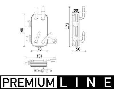 Radiator, racire motor MAHLE CR 2200 000P