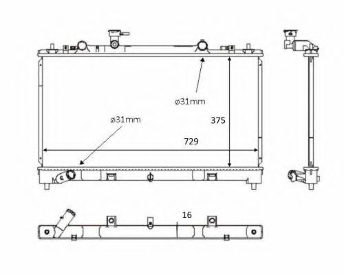 Radiator, racire motor MAZDA 6 combi-coupe (GH) (2