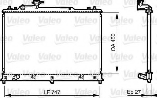 Radiator racire motor # Mazda Cx-7 2007 2008 2009 # 735577 # VALEO