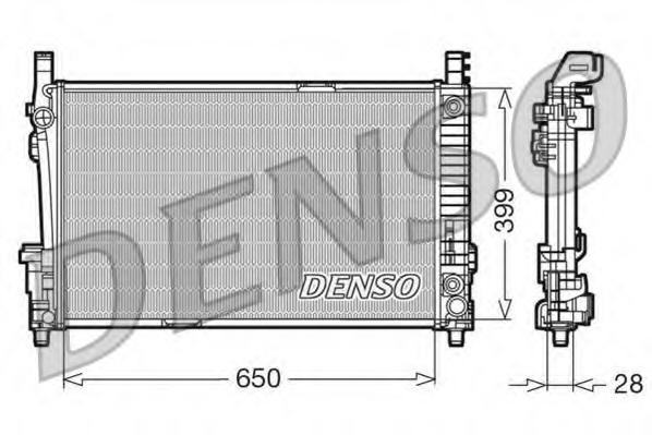 Radiator, racire motor MERCEDES-BENZ A-CLASS (W169), MERCEDES-BENZ B-CLASS (W245) - DENSO DRM17013