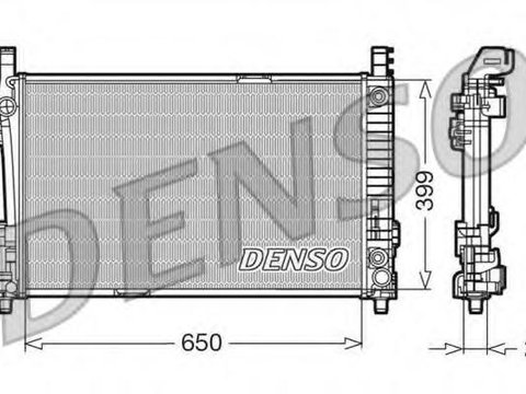 Radiator, racire motor MERCEDES-BENZ A-CLASS (W169), MERCEDES-BENZ B-CLASS (W245) - DENSO DRM17013