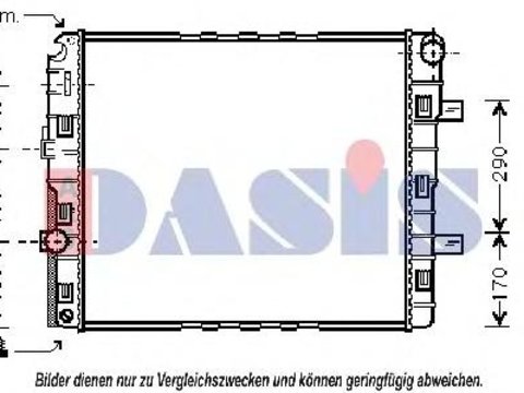 Radiator, racire motor MERCEDES-BENZ ATEGO - AKS DASIS 135100N