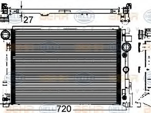 Radiator racire motor MERCEDES-BENZ C-CLASS T-Model (S204) - Cod intern: W20090909 - LIVRARE DIN STOC in 24 ore!!!