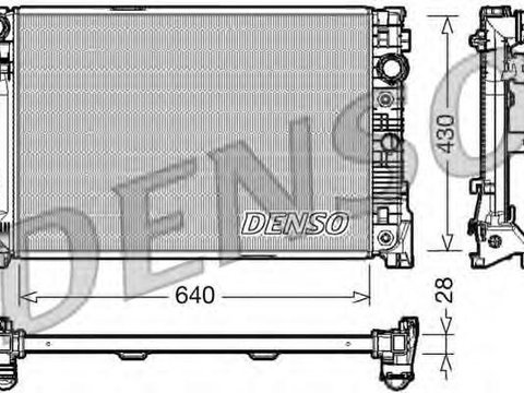 Radiator, racire motor MERCEDES-BENZ C-CLASS limuzina (W204), MERCEDES-BENZ C-CLASS T-Model (S204), MERCEDES-BENZ GLK-CLASS (X204) - DENSO DRM17043