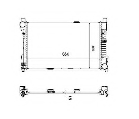 Radiator racire motor # Mercedes-benz Clk 2002 2003 2004 2005 2006 2007 2008 2009 # 55310 # NRF
