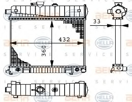 Radiator racire motor MERCEDES-BENZ CLK Coupe (C20