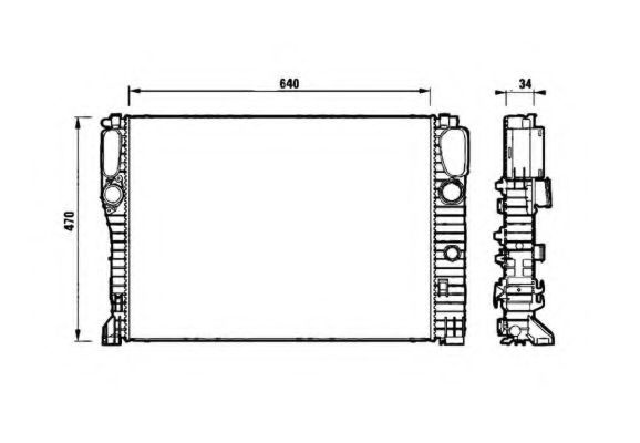 Radiator, racire motor MERCEDES-BENZ CLS (C219) (2