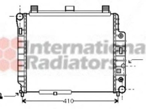 Radiator, racire motor MERCEDES-BENZ SLK (R170) - VAN WEZEL 30002238