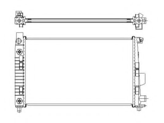 Radiator, racire motor MERCEDES-BENZ VANEO (414) (2002 - 2005) NRF 50446