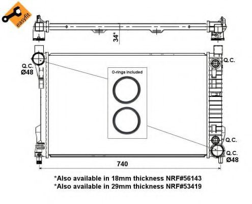 Radiator, racire motor MERCEDES C-CLASS (W203) (20