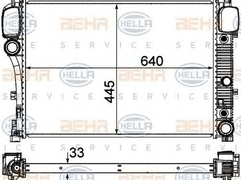 Radiator racire motor MERCEDES CLASS S W221 05- - Cod intern: W20090537 - LIVRARE DIN STOC in 24 ore!!!