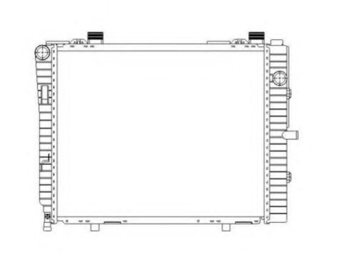 Radiator, racire motor MERCEDES CLK Cabriolet (A208) (1998 - 2002) NRF 50593 piesa NOUA