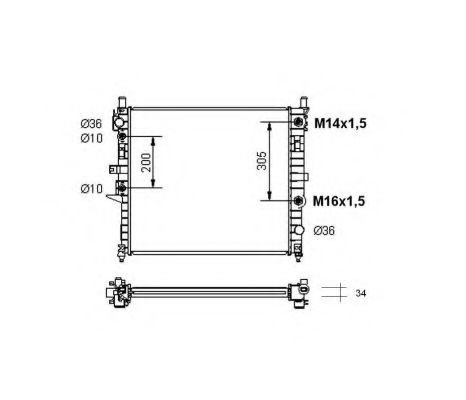Radiator, racire motor MERCEDES M-CLASS (W163) (19