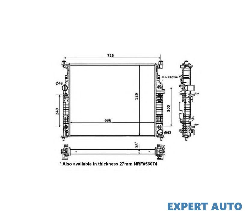 Radiator, racire motor Mercedes M-CLASS (W164) 2005-2016 #3 118183