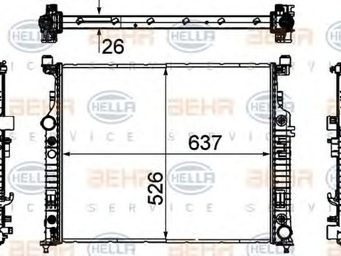 Radiator racire motor MERCEDES W164/W251 ML/R 05- - Cod intern: W20090593 - LIVRARE DIN STOC in 24 ore!!!