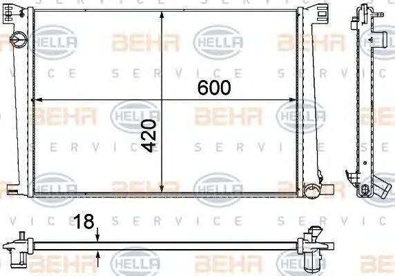 Radiator racire motor MINI COOPER 1,6 06- 11- - Cod intern: W20090991 - LIVRARE DIN STOC in 24 ore!!!