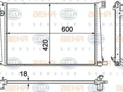 Radiator racire motor MINI COOPER 1,6 06- 11- - Cod intern: W20090991 - LIVRARE DIN STOC in 24 ore!!!